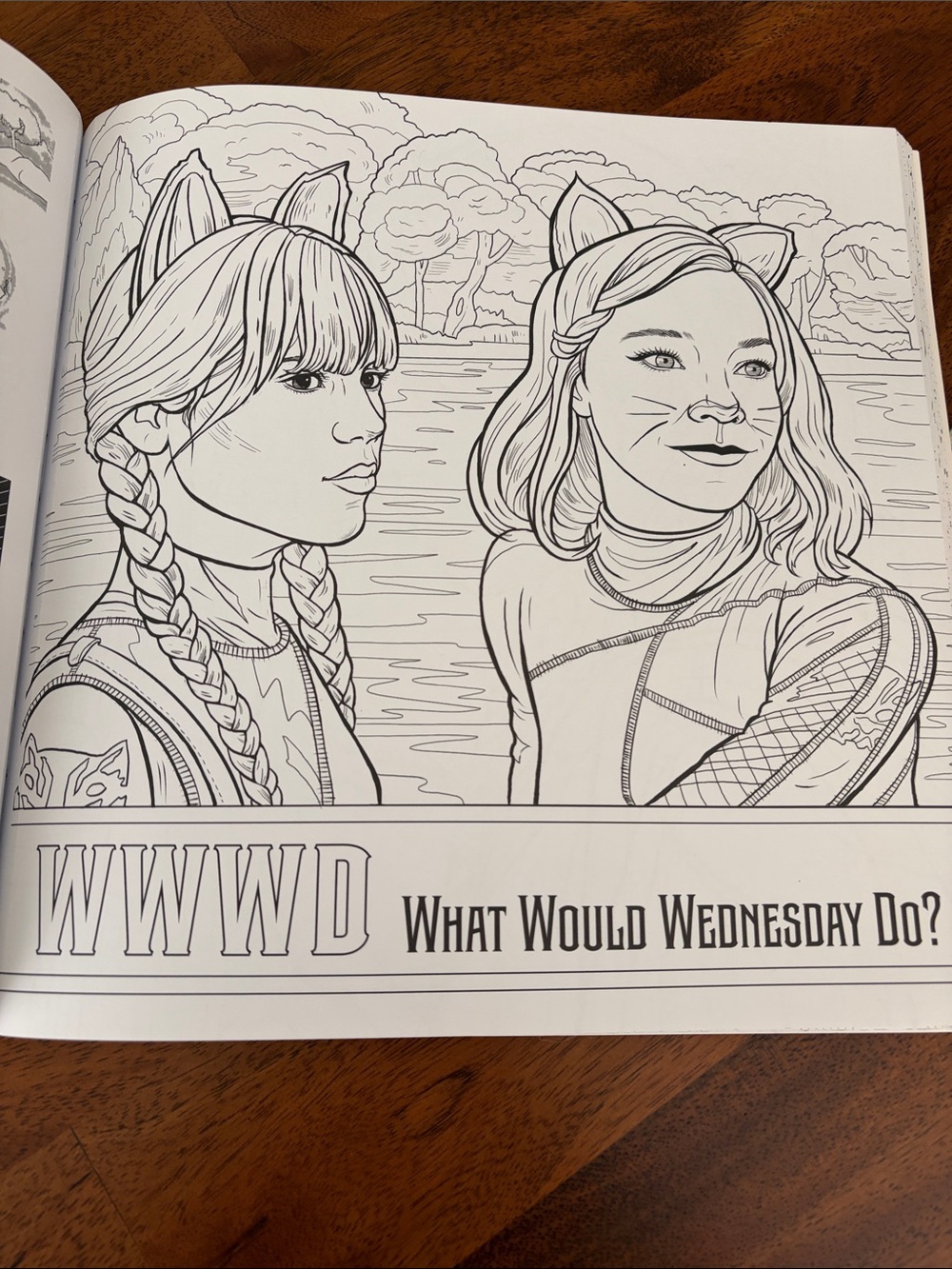 Wednesday Official Glow In the Dark Coloring Book -96 pgs - Picture 6 of 9